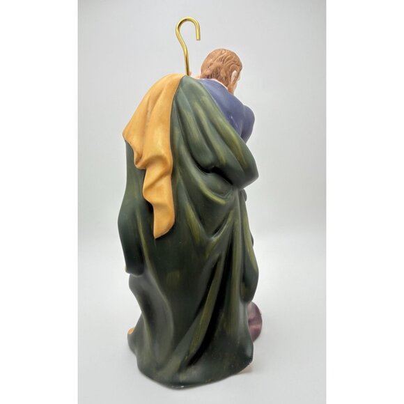 Vintage Kirkand Nativity Joseph Standing with Staff 75177 Porcelain 8 Inch - Picture 2 of 9